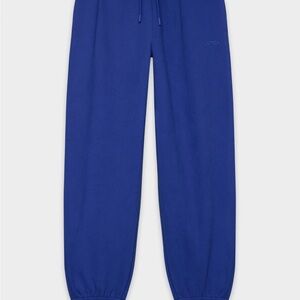 Aritzia Women’s Blue Sweatfleece Mega Foldover Baggy Jogger